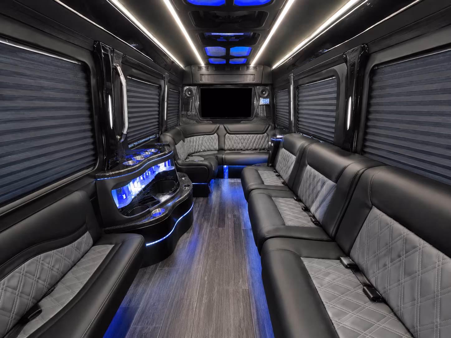 santa clara 30 passenger party bus interior