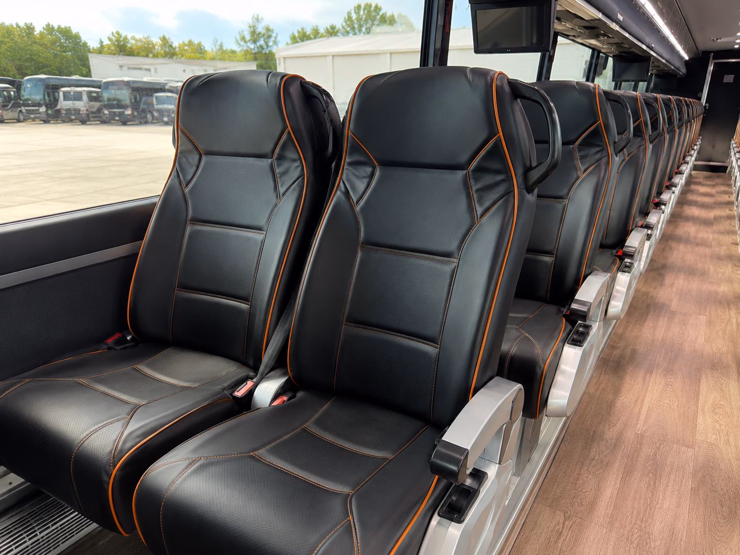 santa clara charter bus interior