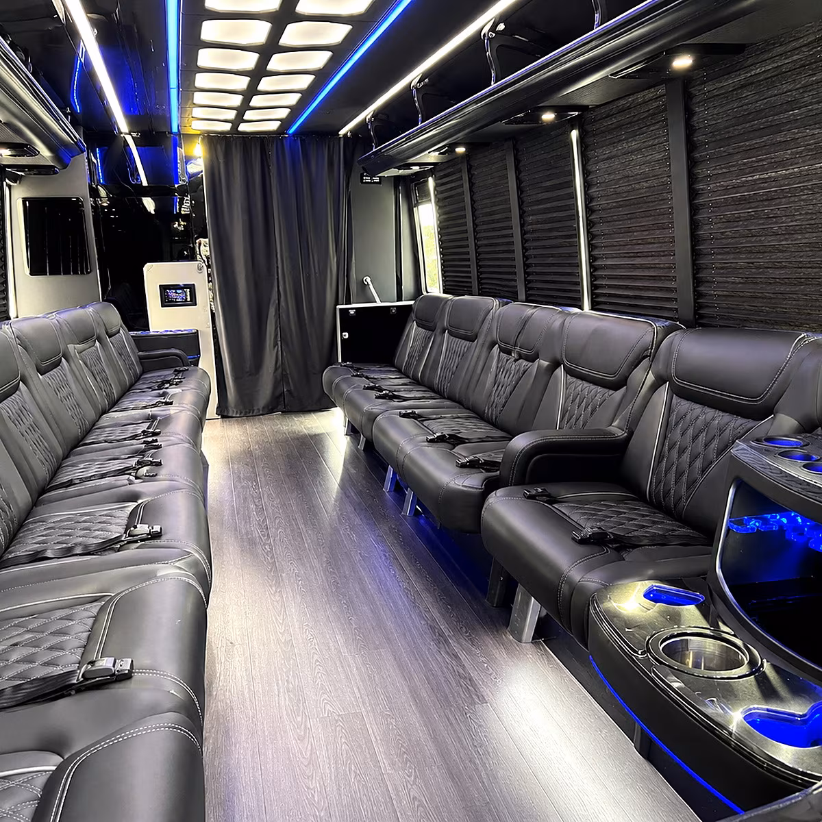 santa clara party bus rentals inside