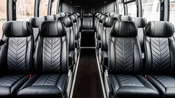 25 passenger minibus inside campbell