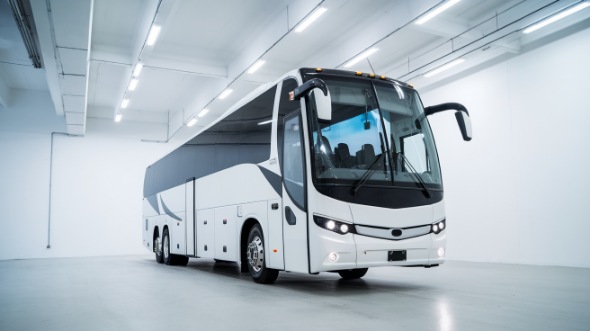 56 passenger charter bus campbell