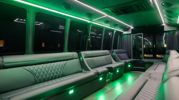 party bus rental inside campbell